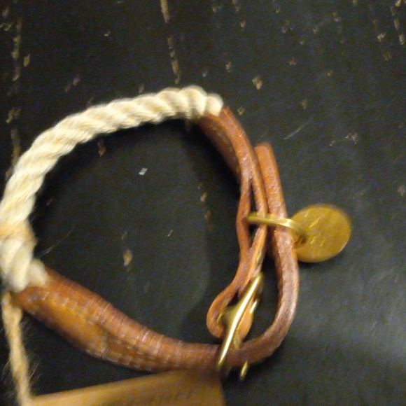 Small Rope and Leather collar - Picture 3 of 4